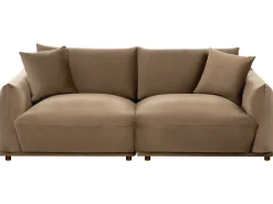 Sofa 3 personers JUBEK Velour Brun