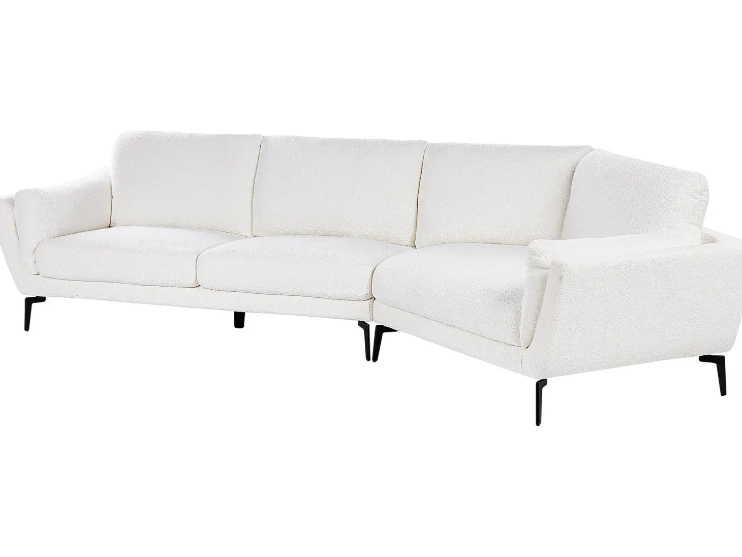 Sofa 3 personers KANSSELI Boucle Hvid