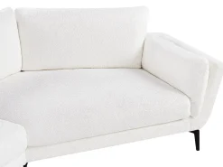 Sofa 3 personers KANSSELI Boucle Hvid