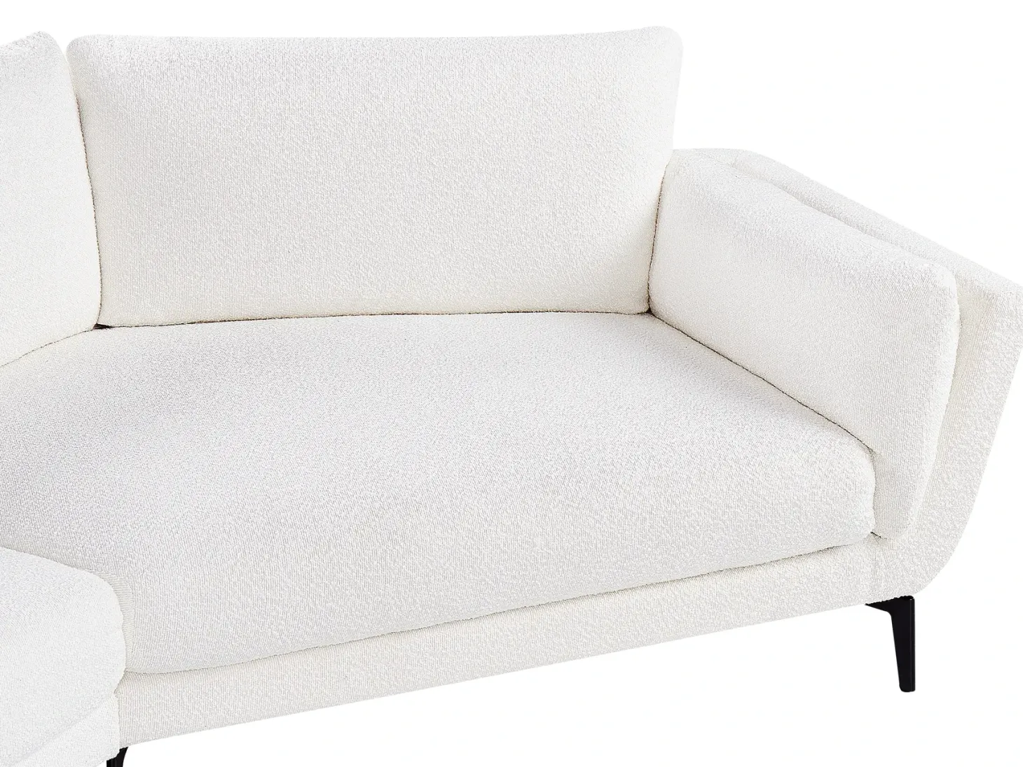Sofa 3 personers KANSSELI Boucle Hvid