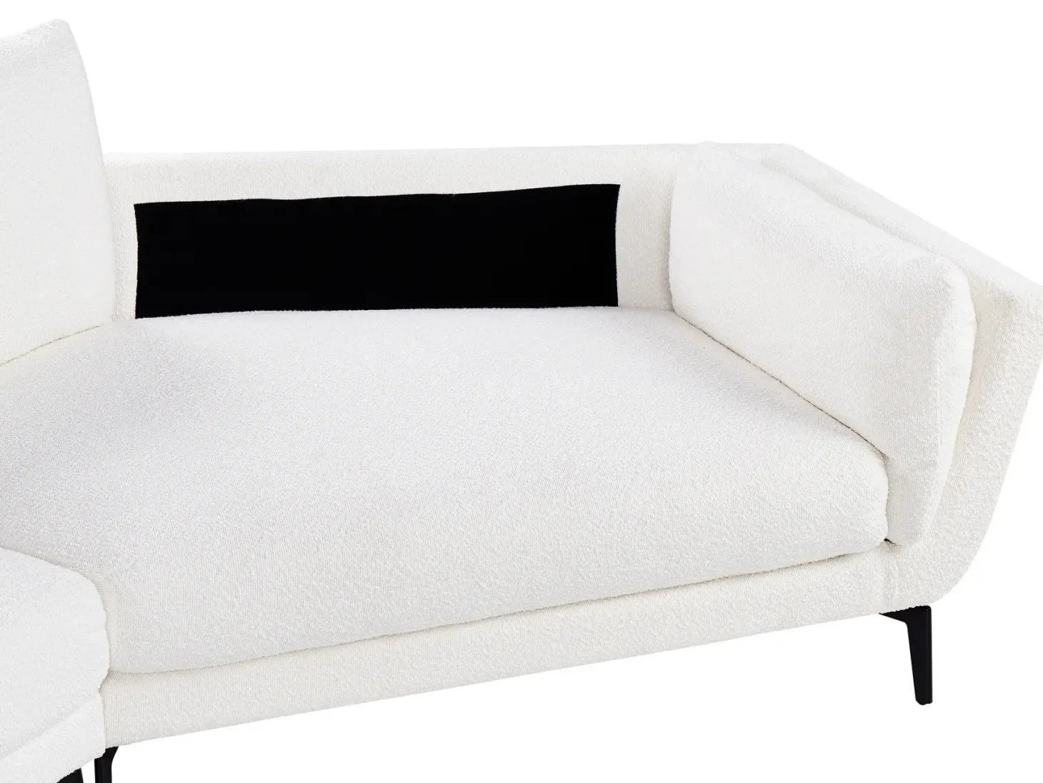 Sofa 3 personers KANSSELI Boucle Hvid