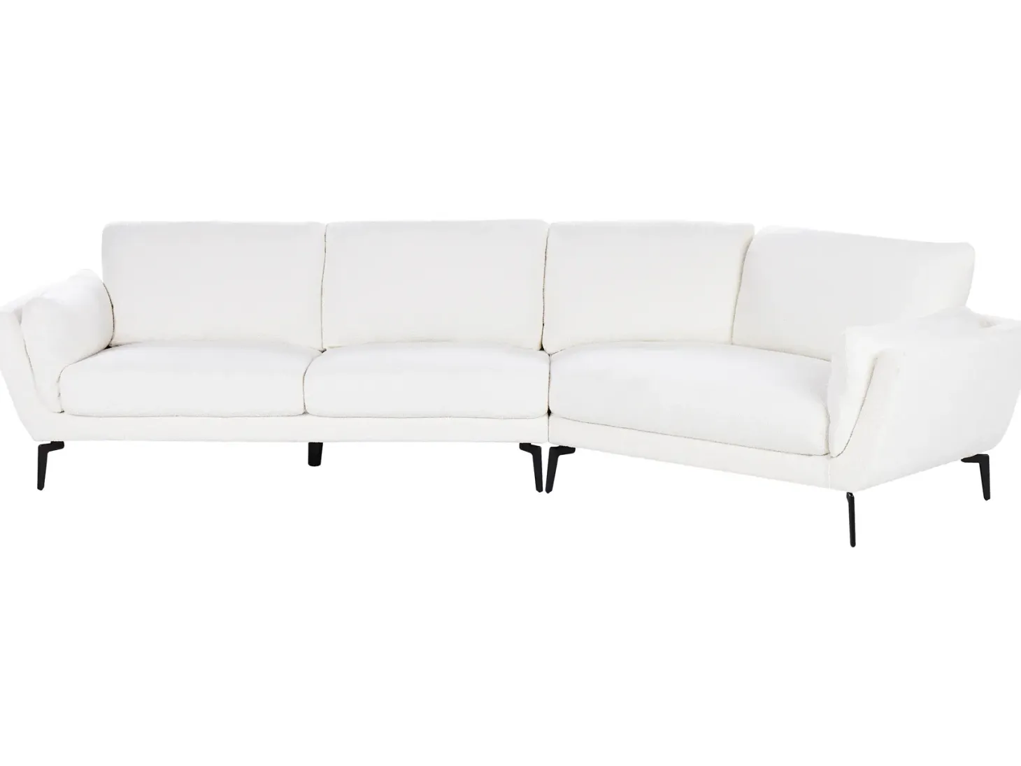 Sofa 3 personers KANSSELI Boucle Hvid