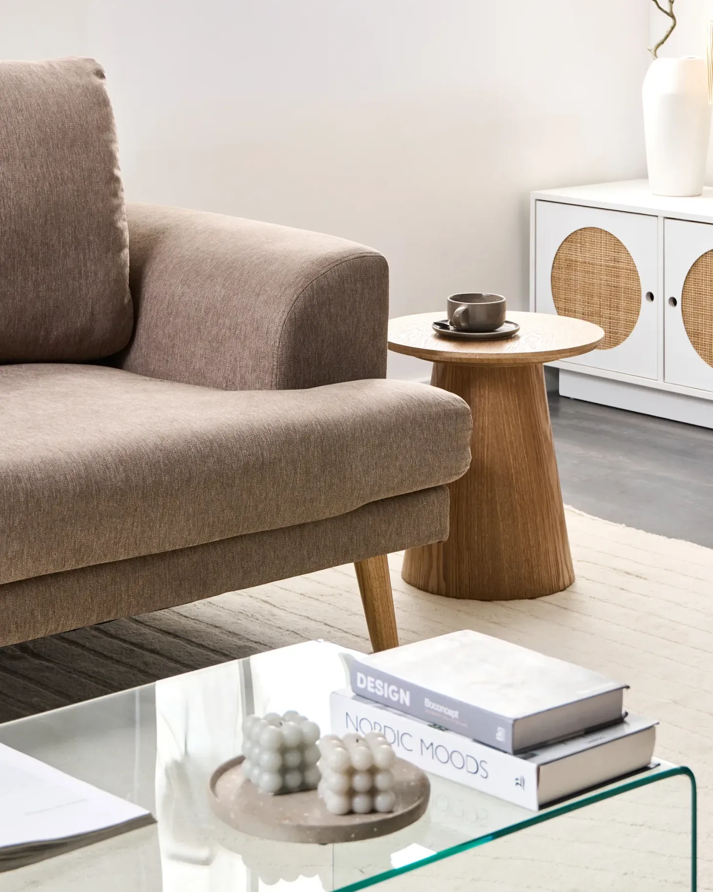Sofa 3 personers KILDAL Brun