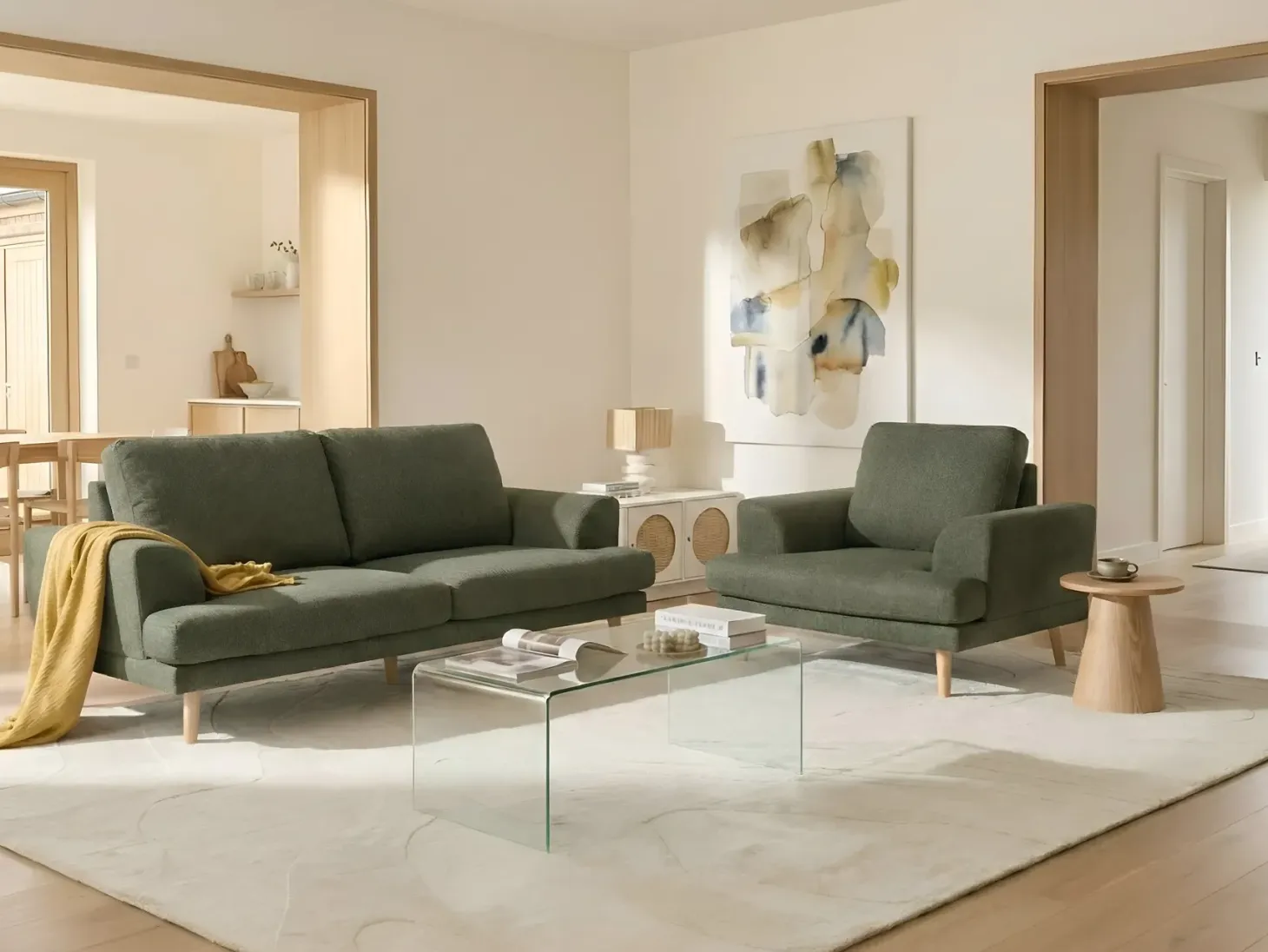 Sofa 3 personers KILDAL Grøn