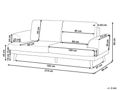 Sofa 3 personers KILDAL Grøn