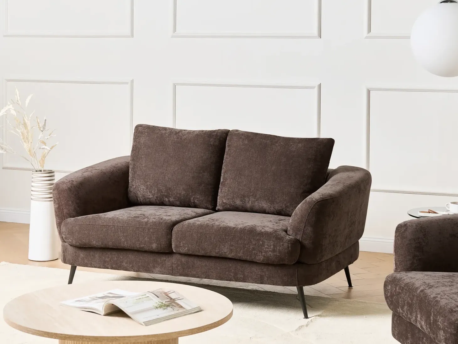 Sofa 2 personers KJAER Chenille Mørkebrun