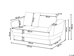 Sofa 2 personers KJAER Chenille Mørkebrun