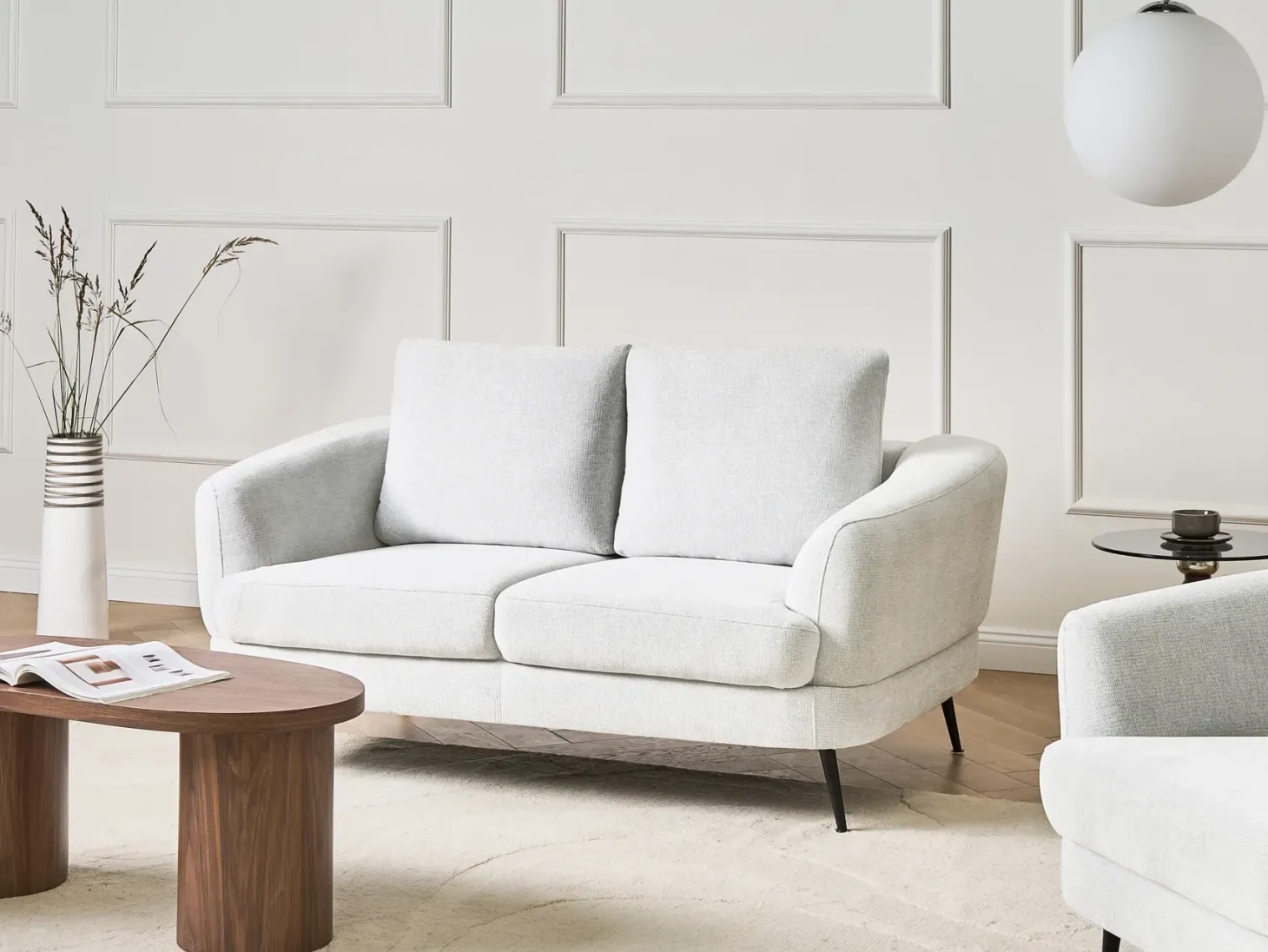 Sofa 2 personers KJAER Cremehvid