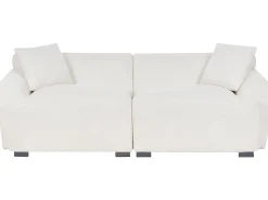 Sofa 3 personers KORIO Boucle Cremehvid