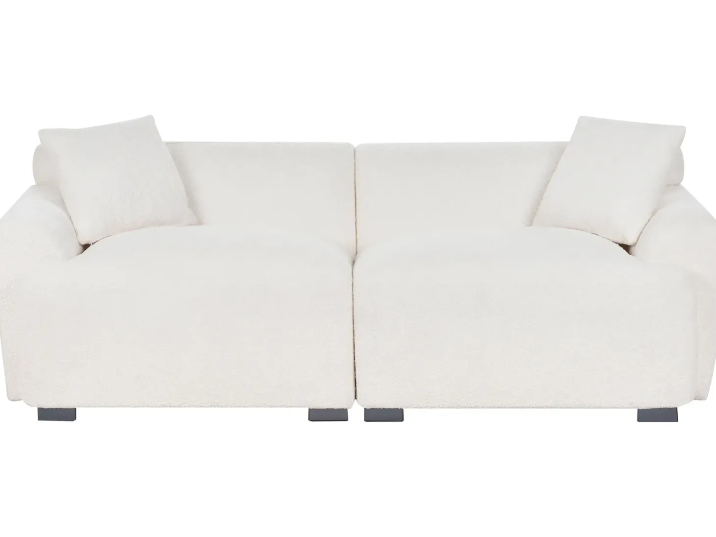 Sofa 3 personers KORIO Boucle Cremehvid