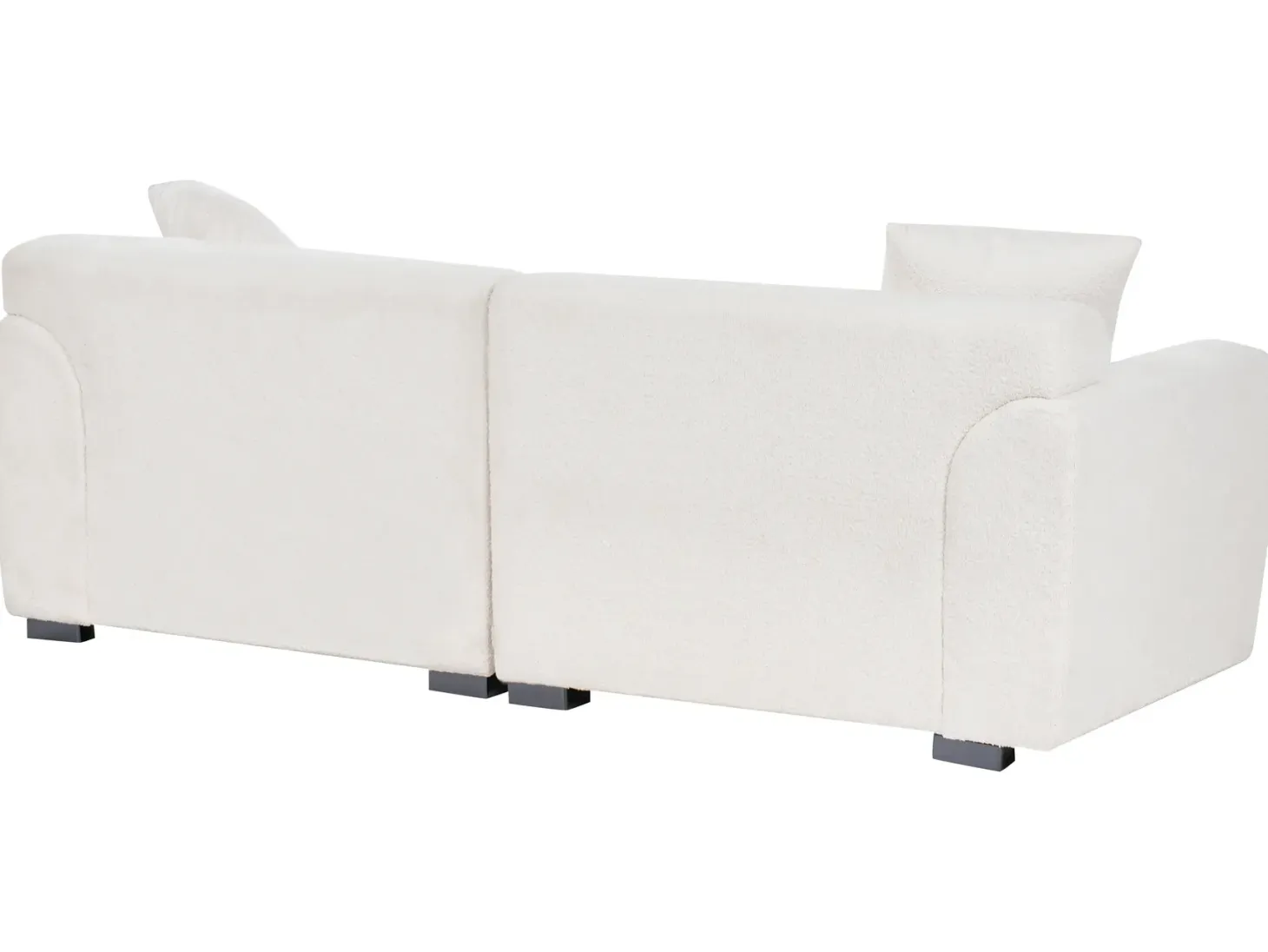 Sofa 3 personers KORIO Boucle Cremehvid