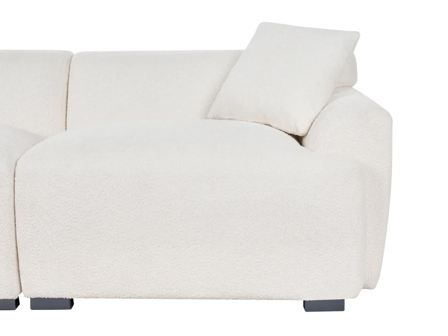 Sofa 3 personers KORIO Boucle Cremehvid