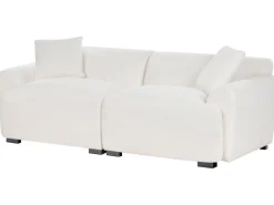 Sofa 3 personers KORIO Boucle Cremehvid