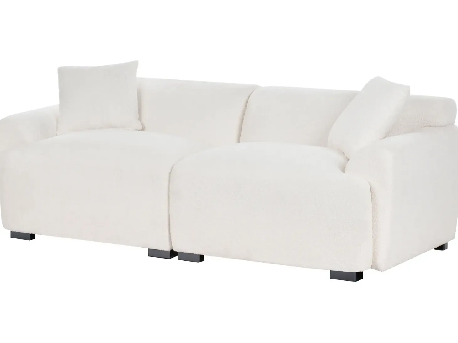Sofa 3 personers KORIO Boucle Cremehvid