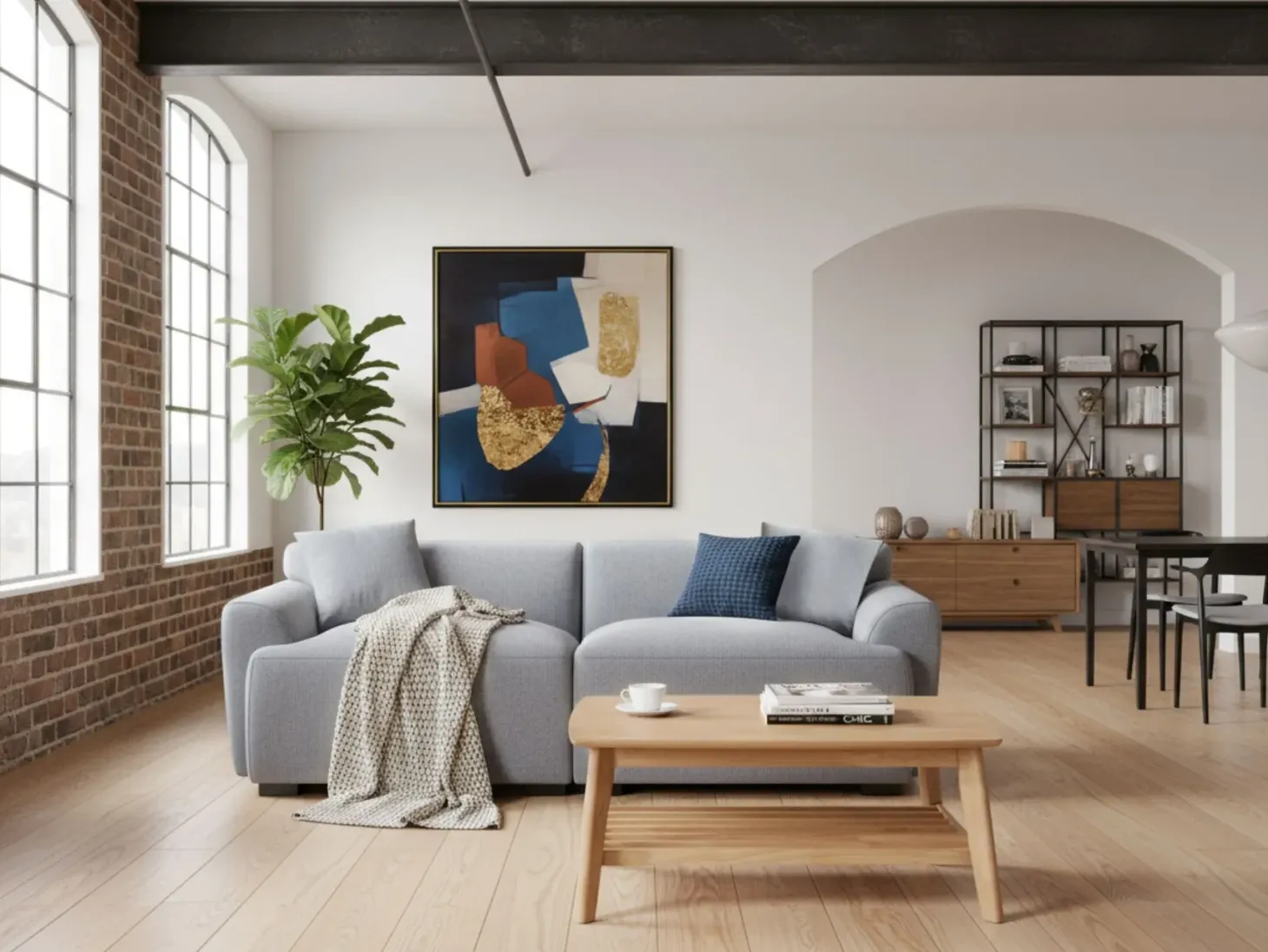 Sofa 3 personers KORIO Grå