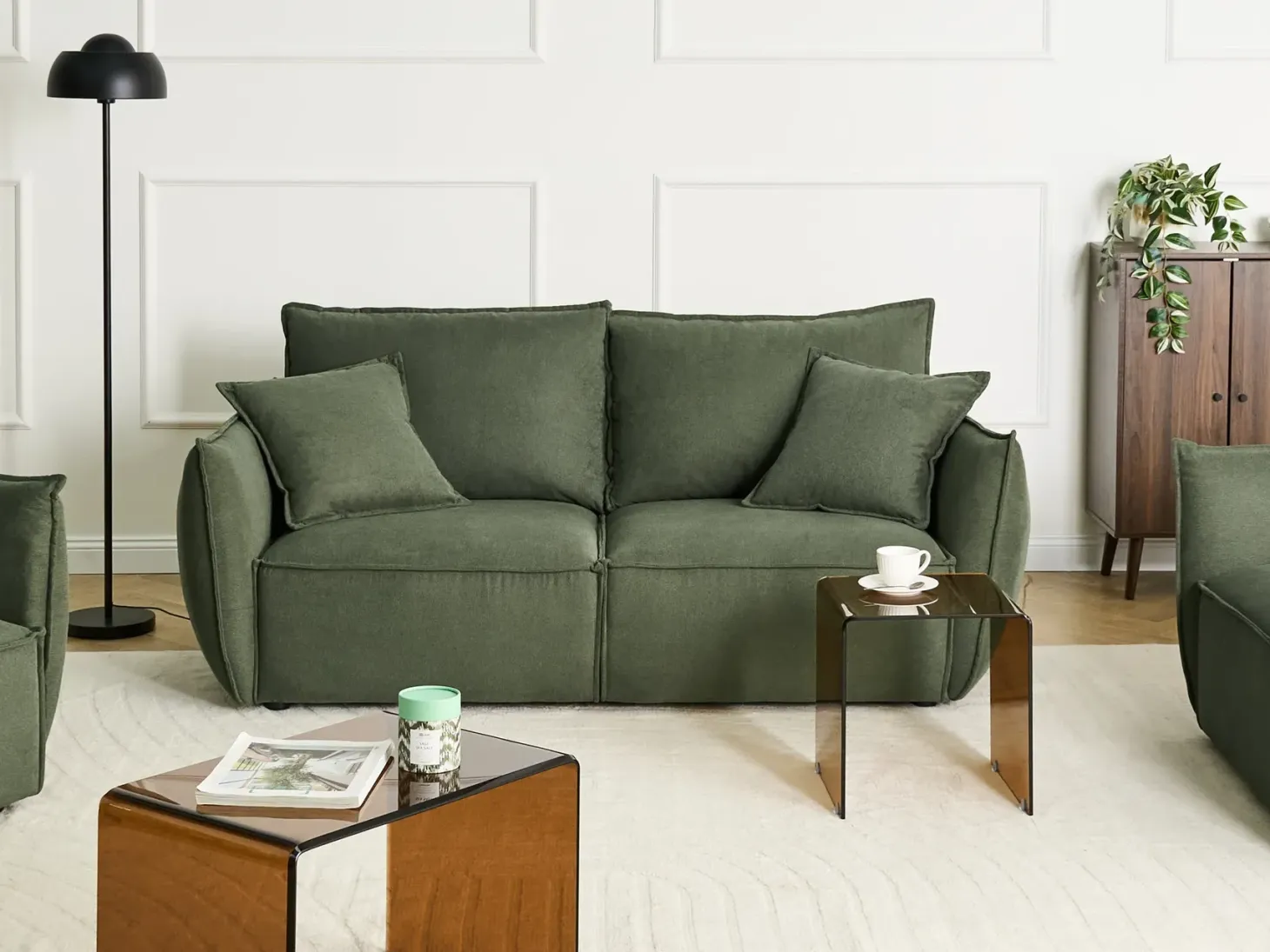 Sofa 3 personers KUNES Grøn