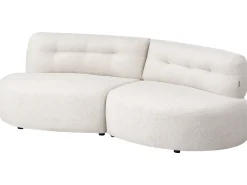 Sofa 3 personers LAERDAL Boucle Cremehvid