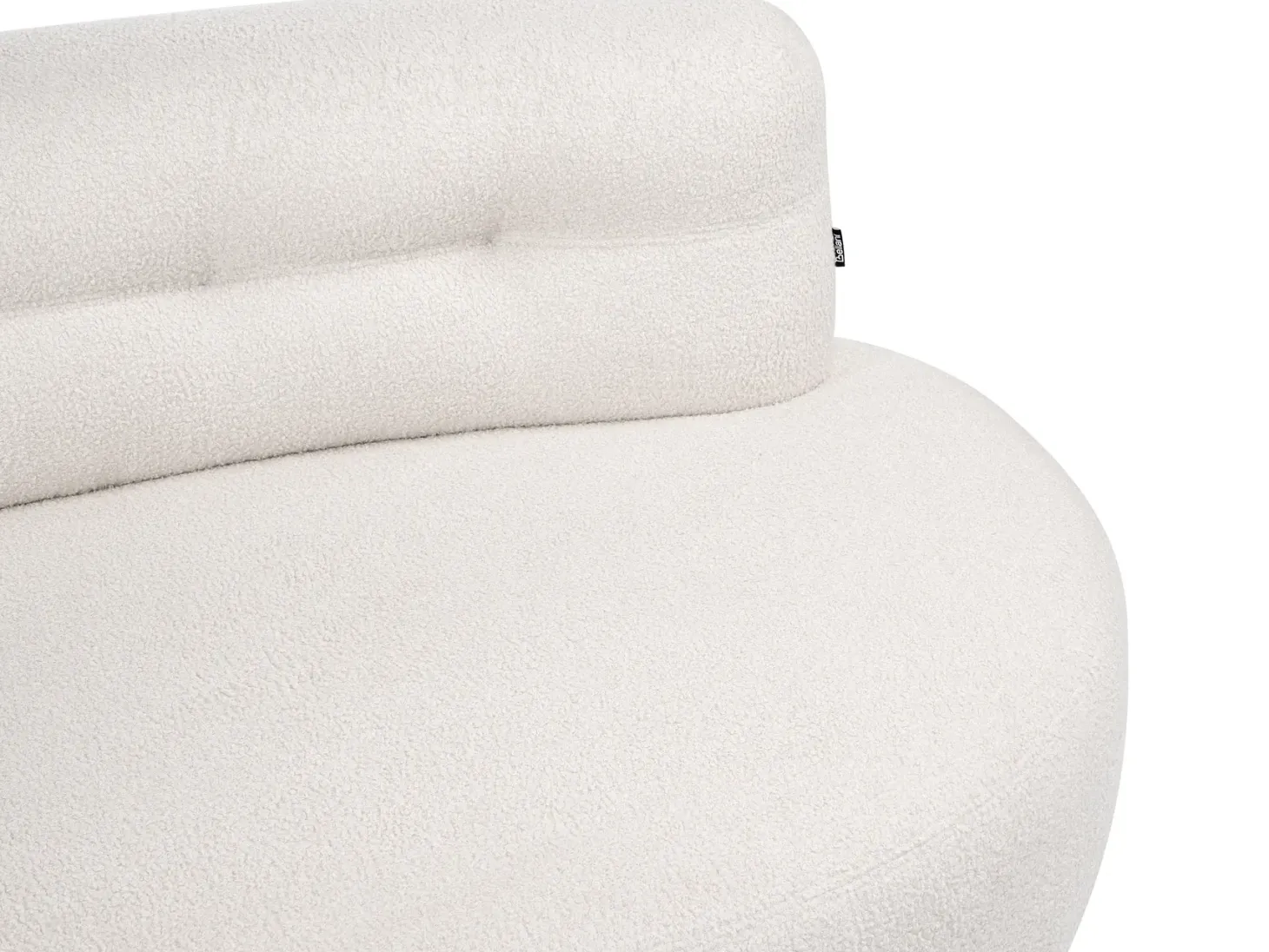 Sofa 3 personers LAERDAL Boucle Cremehvid