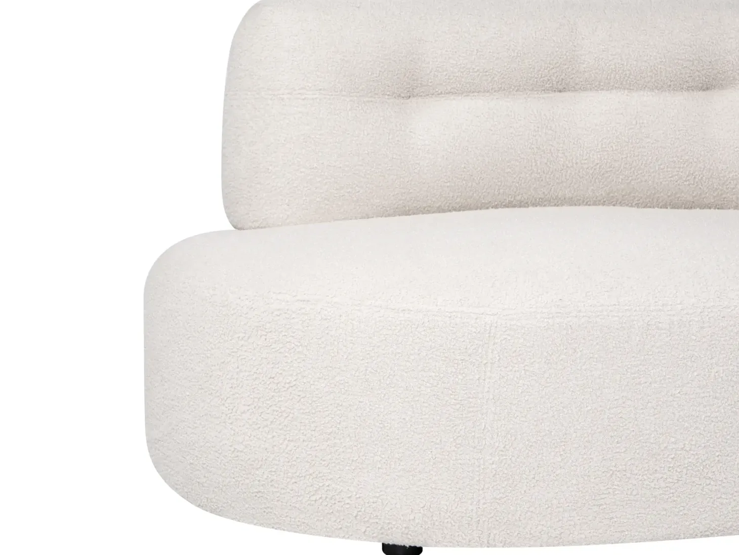 Sofa 3 personers LAERDAL Boucle Cremehvid