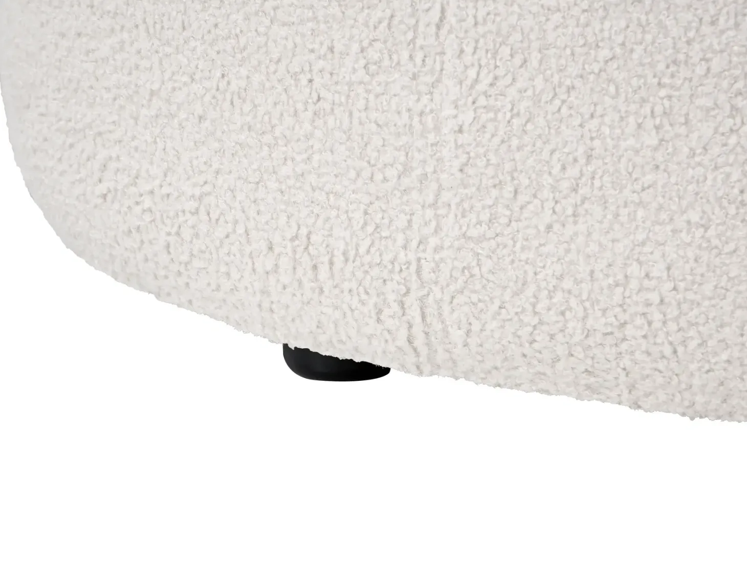 Sofa 3 personers LAERDAL Boucle Cremehvid