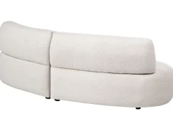 Sofa 3 personers LAERDAL Boucle Cremehvid