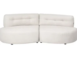 Sofa 3 personers LAERDAL Boucle Cremehvid