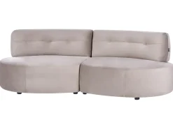 Sofa 3 personers LAERDAL Velour Brungrå