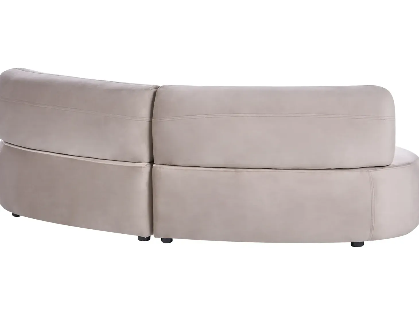 Sofa 3 personers LAERDAL Velour Brungrå