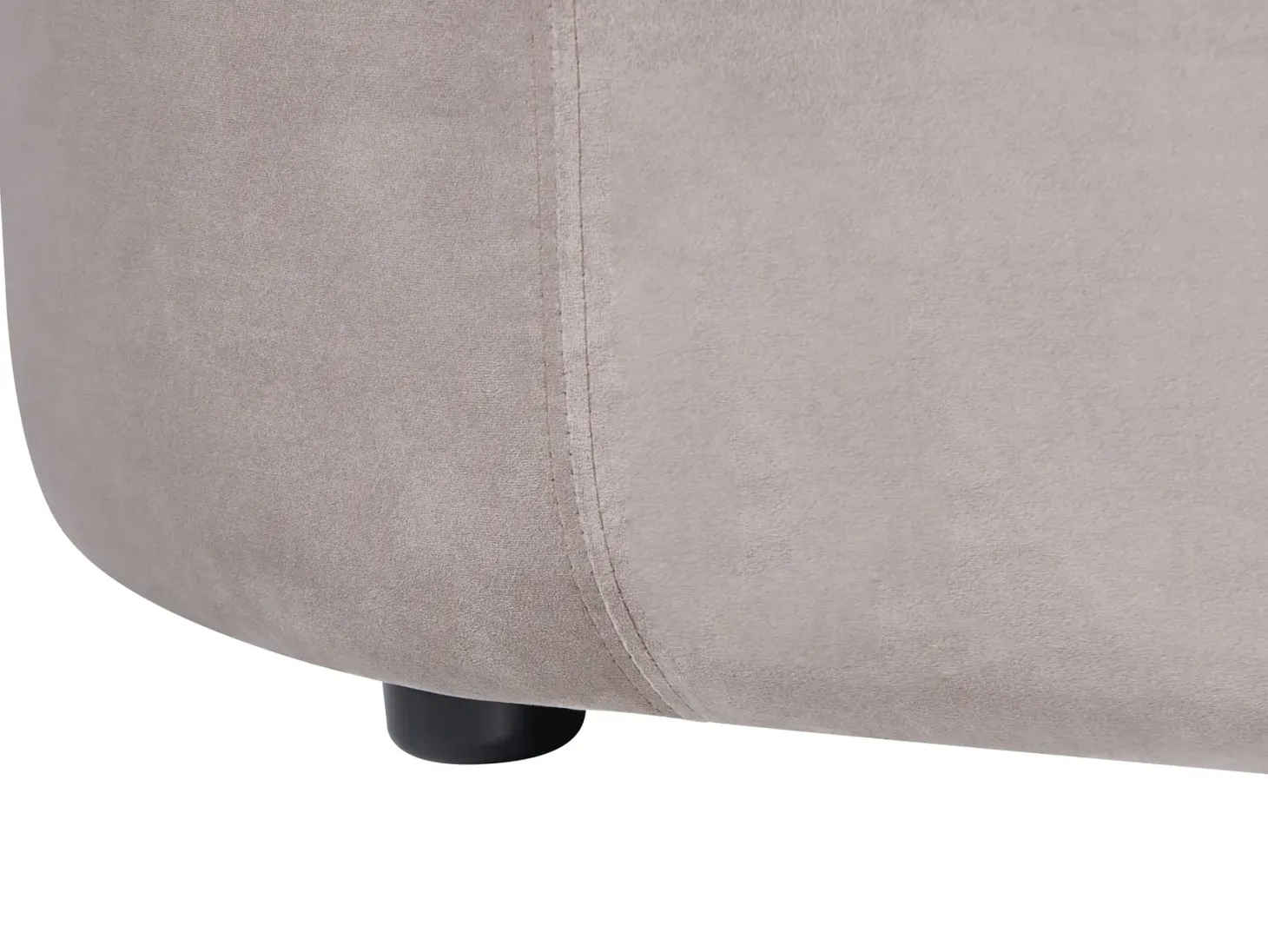 Sofa 3 personers LAERDAL Velour Brungrå