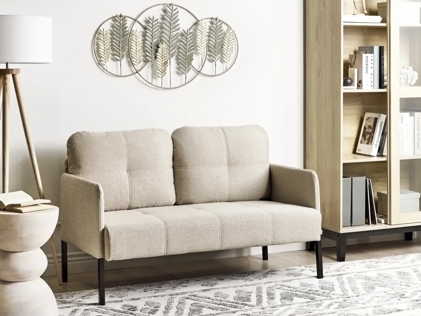 Sofa 2 personers LAHTI Lys Beige