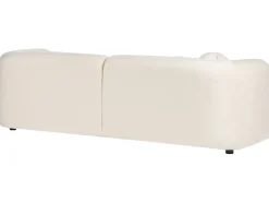 Sofa 3 personers LEIREN Velour Cremehvid