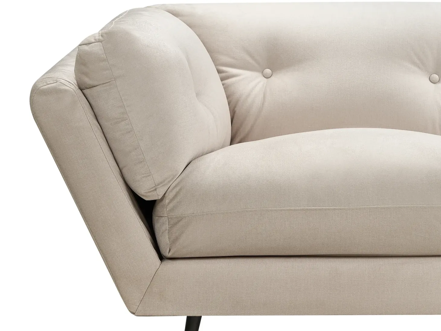 Sofa 3 personers LENVIK Velour Beige