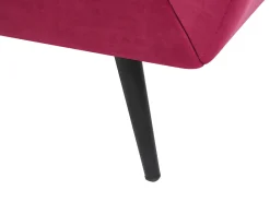 Sofa 3 personers LENVIK Velour Bordeaux