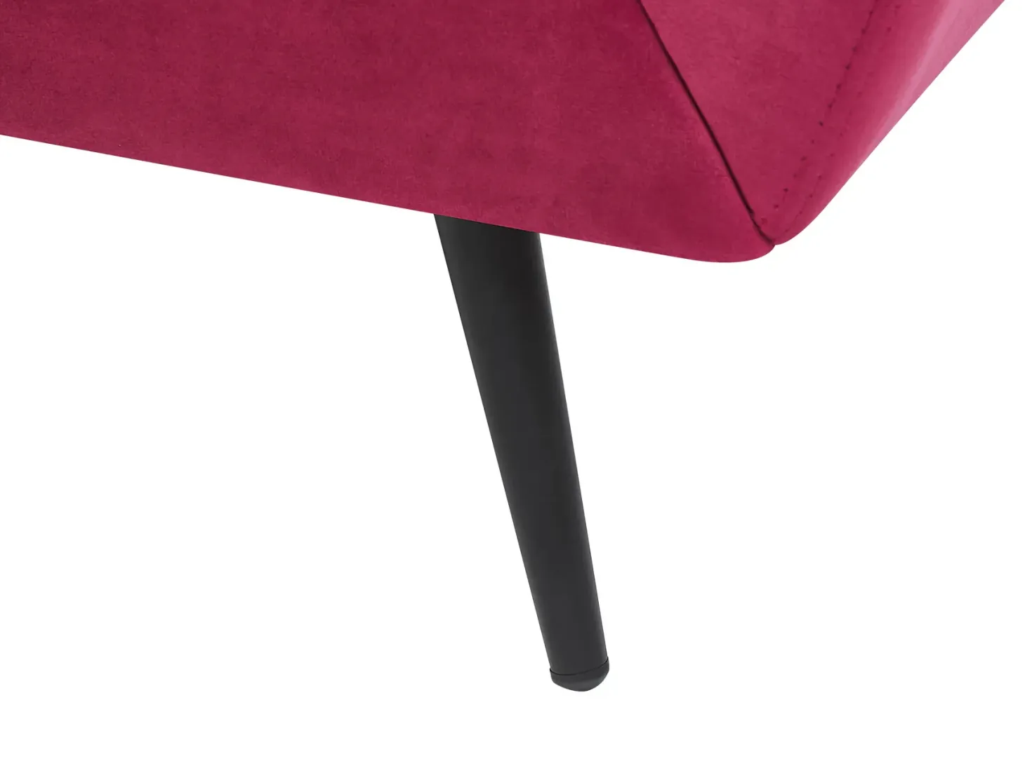 Sofa 3 personers LENVIK Velour Bordeaux