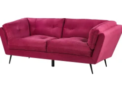 Sofa 3 personers LENVIK Velour Bordeaux