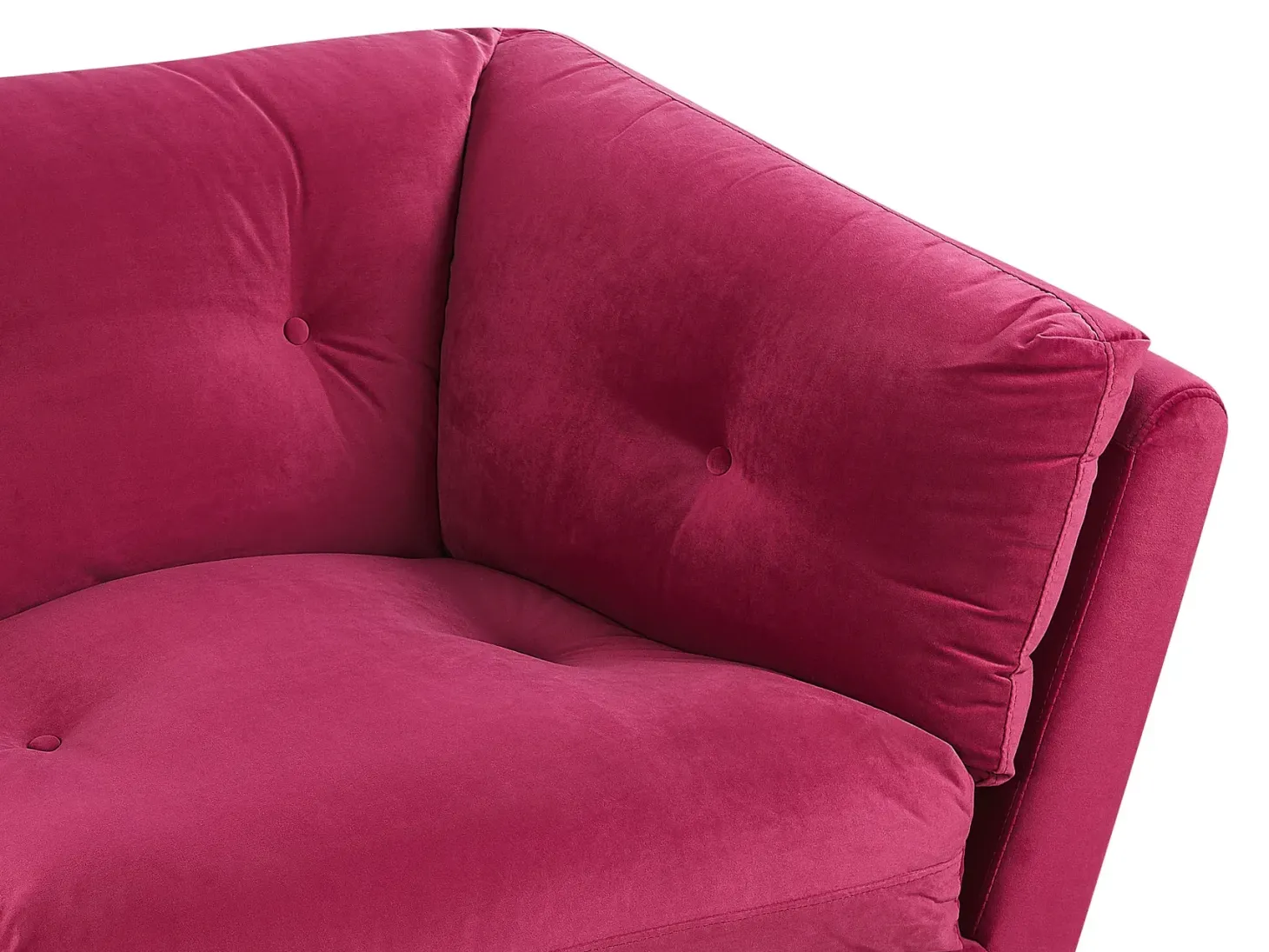 Sofa 3 personers LENVIK Velour Bordeaux