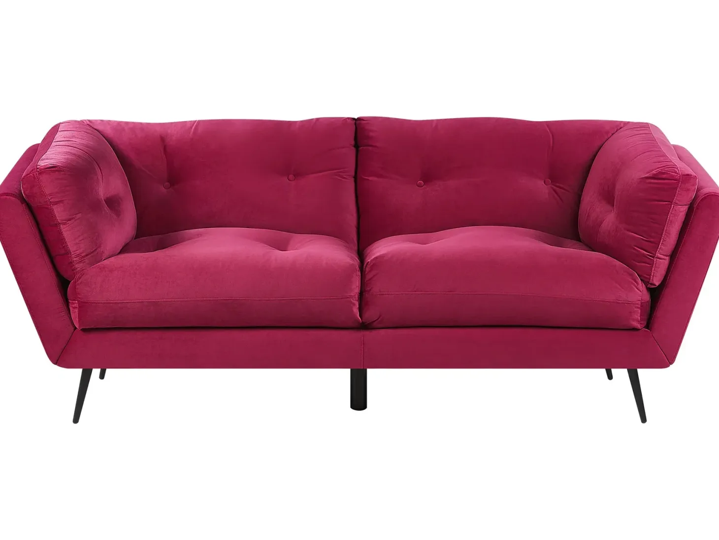 Sofa 3 personers LENVIK Velour Bordeaux