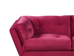 Sofa 3 personers LENVIK Velour Bordeaux