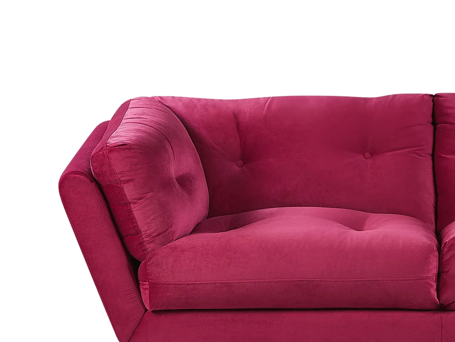 Sofa 3 personers LENVIK Velour Bordeaux