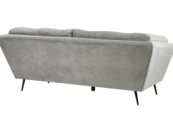 Sofa 3 personers LENVIK Velour Grå