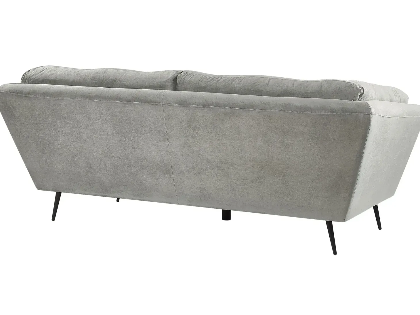Sofa 3 personers LENVIK Velour Grå