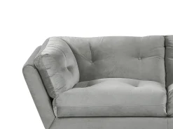 Sofa 3 personers LENVIK Velour Grå