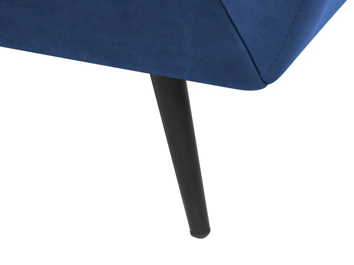 Sofa 3 personers LENVIK Velour Navy Blå