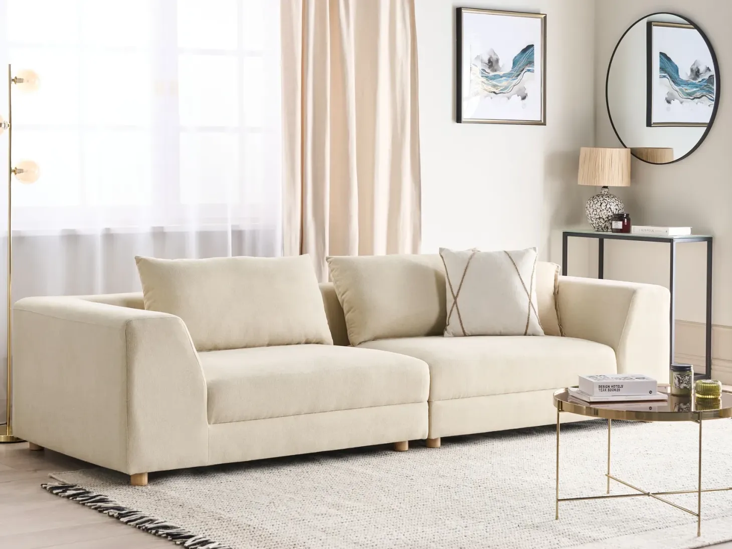 Sofa 3 personers LERMON Beige