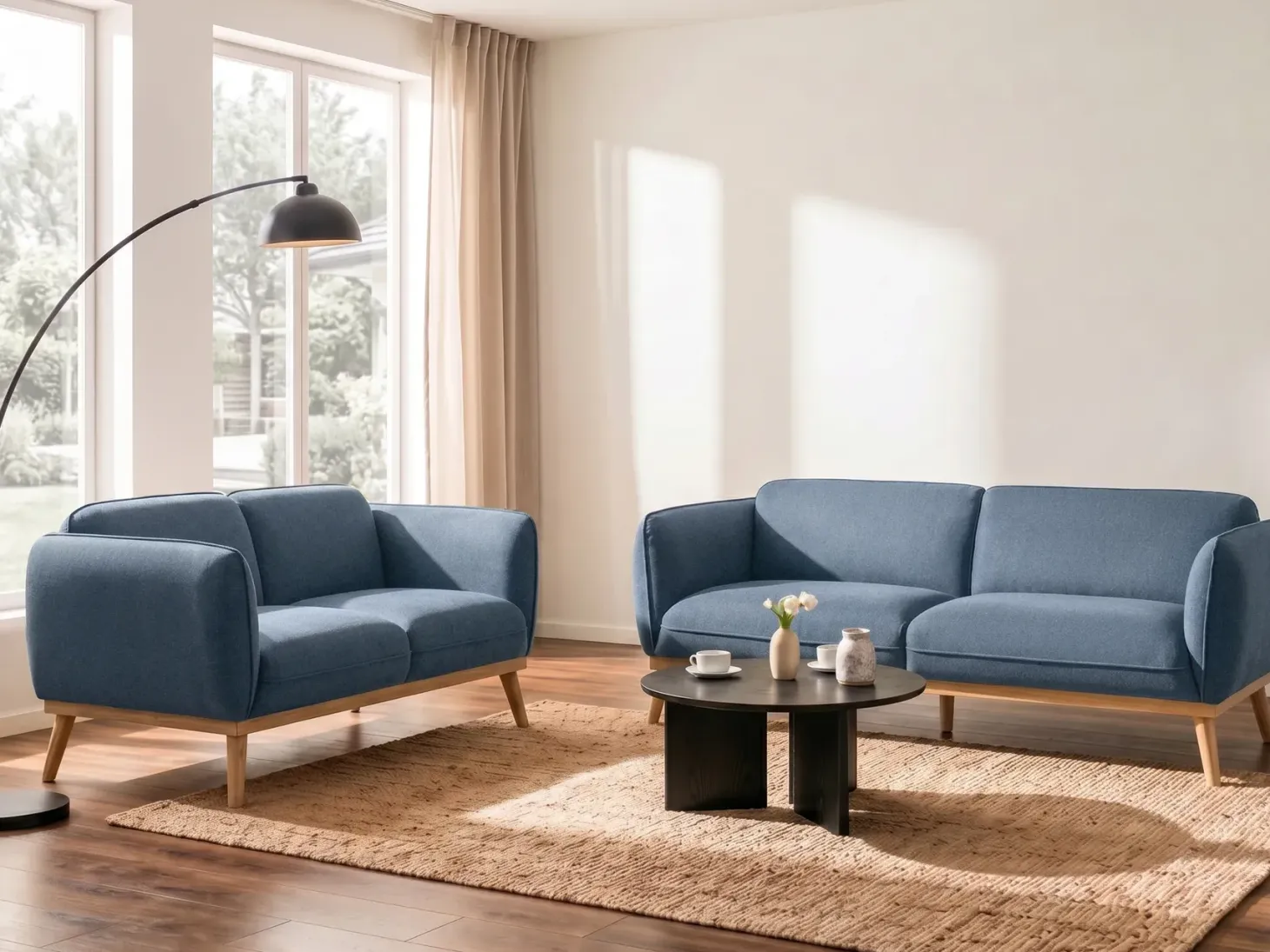 Sofa 3 personers LJUNG Blå