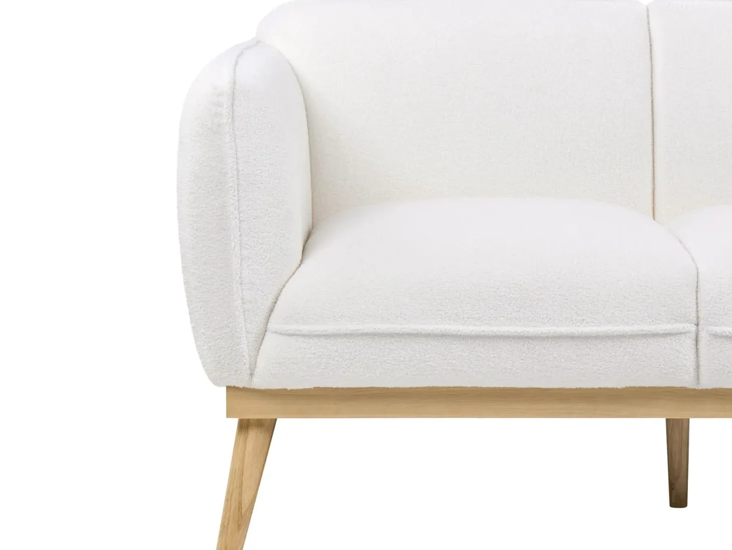 Sofa 2 personers LJUNG Boucle Hvid
