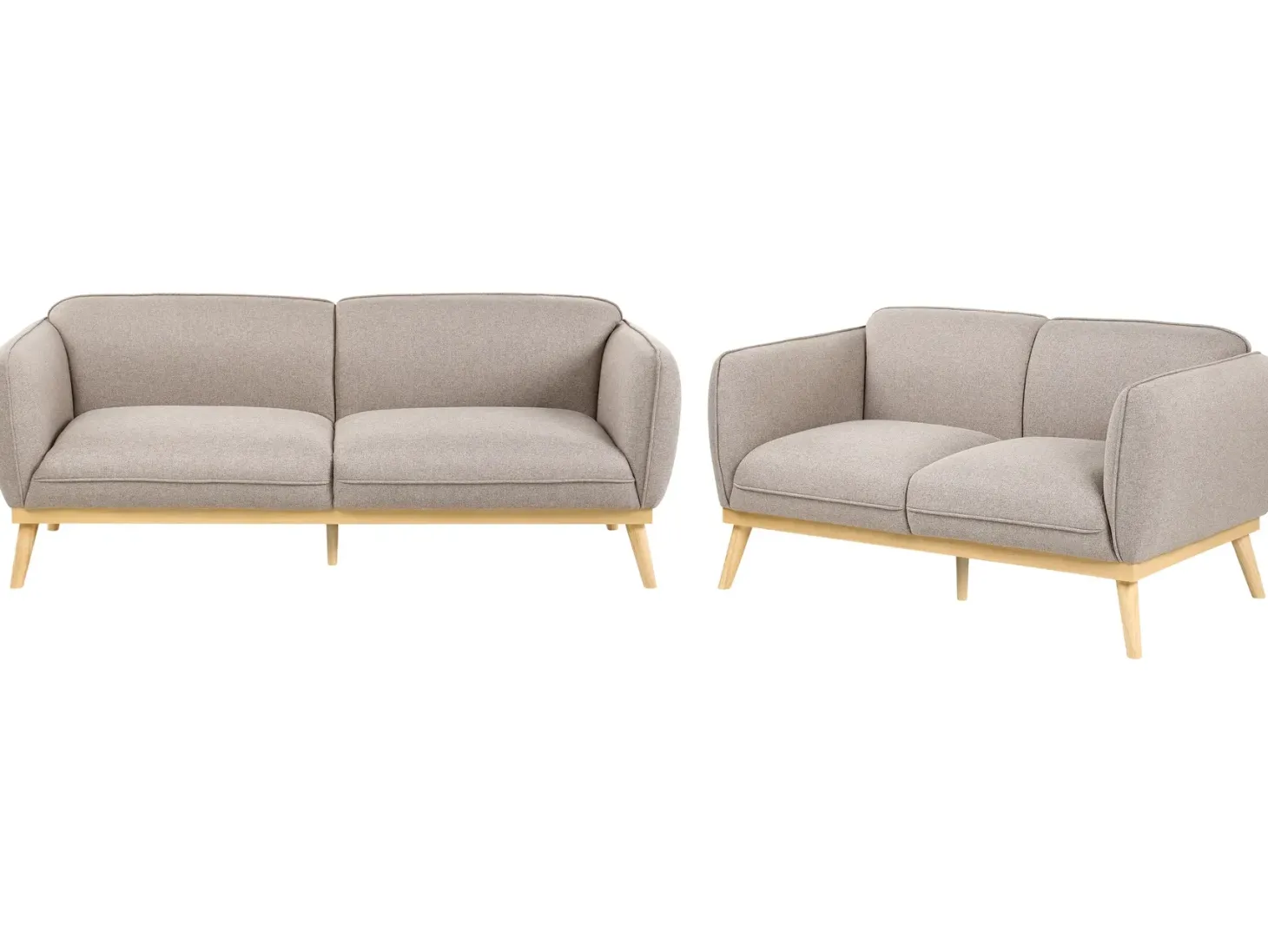 Sofa 3 personers LJUNG Lysebrun