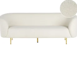 Sofa 3 personers LOEN Boucle Hvid