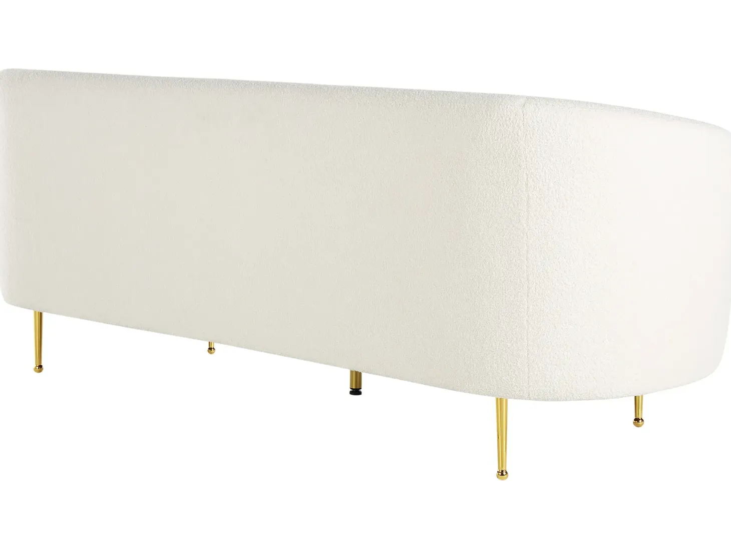 Sofa 3 personers LOEN Boucle Hvid