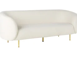 Sofa 3 personers LOEN Boucle Hvid